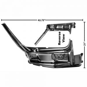 1966 Chevy Chevelle Door Hinge Pillar Assembly Driver Side (LH)