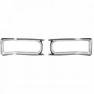 1966 Chevy Chevelle Tail Lamp Bezel Pair 2 Pcs