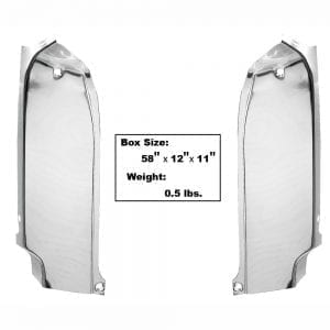 1966 Chevy Impala Fender Extention Molding Pair