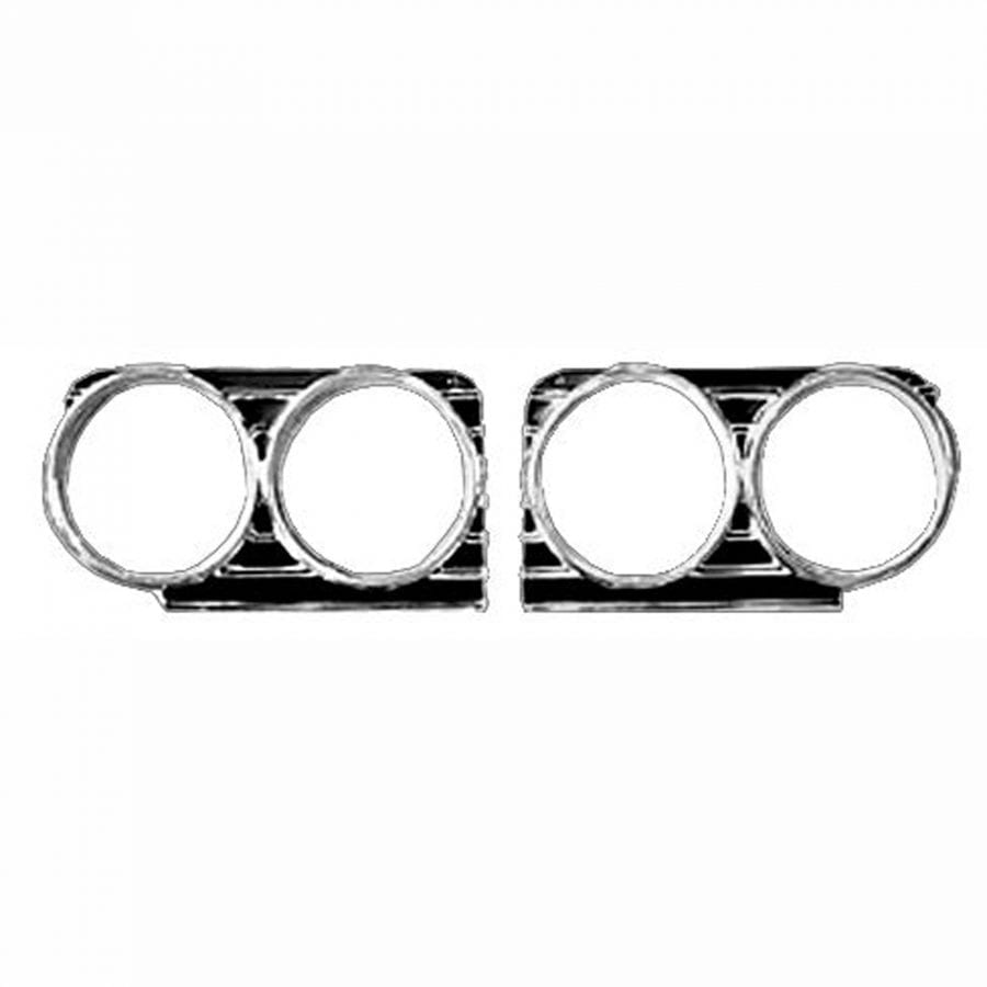 1966 Chevy Impala Headlamp Bezel Pair