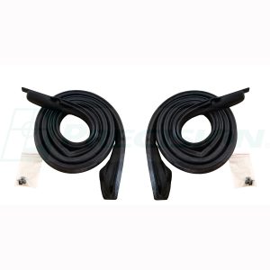1967-1968 Buick|Chevrolet|Pontiac 4 DR Hardtop Roof Rail Weatherstrip Seal - Driver and Passenger Pair-RWP151067