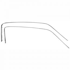 1967-1968 Ford Mustang Door Sash Escutcheon Fastback Pair