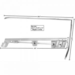 1967-1968 Ford Mustang Door Window Frame Kit Driver Side (LH) Coupe