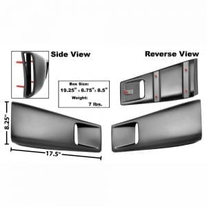 1967-1968 Ford Mustang Quarter Sail Scoop CS Style