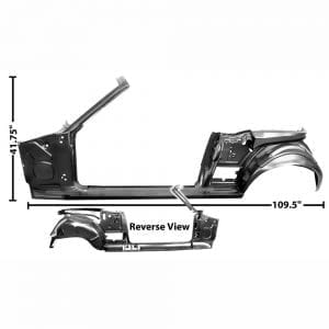 1967-1968 Ford Mustang Quarter/Door Frame Driver Side (LH) Convertible