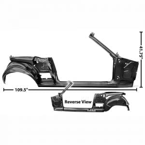 1967-1968 Ford Mustang Quarter/Door Frame Passenger Side (RH) Convertible