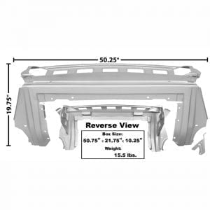 1967-1968 Ford Mustang Seat/Rear Trap Door Panel Fastback