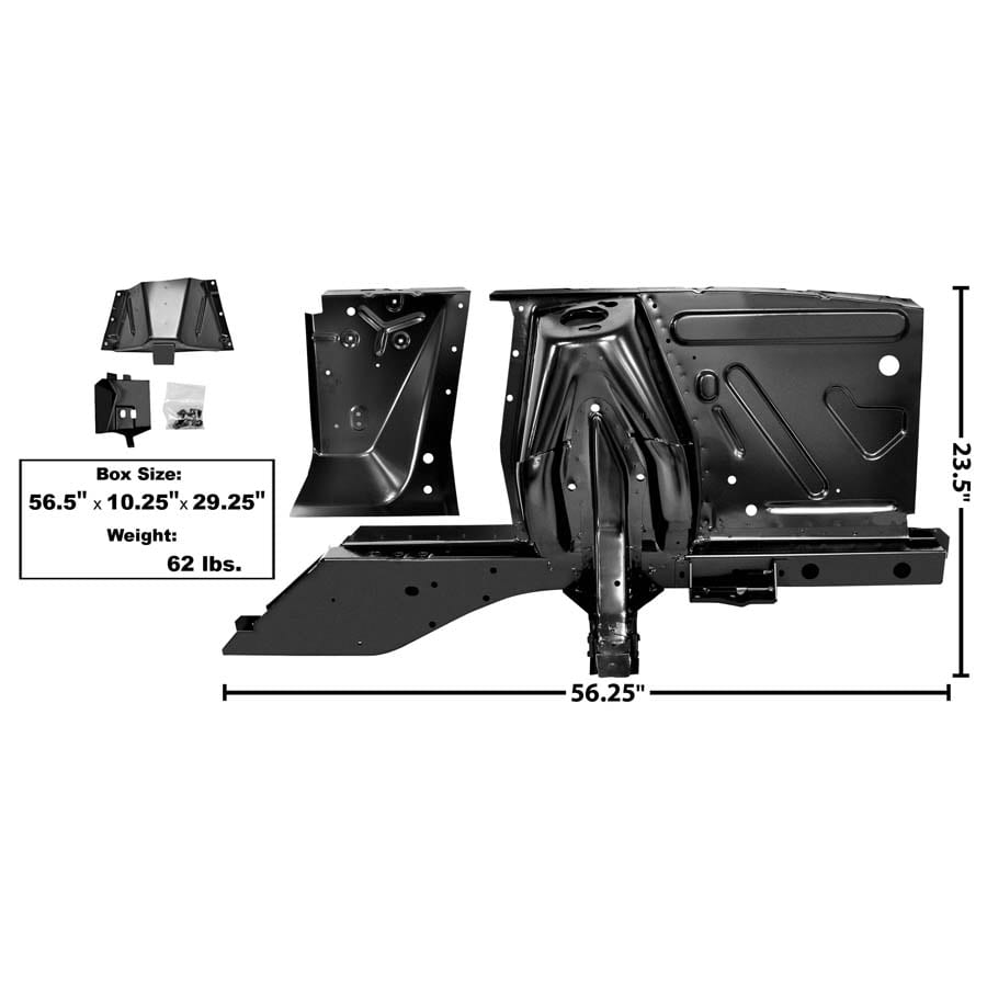 1967-1968 Ford Mustang Shock Tower and Apron Kit Driver Side