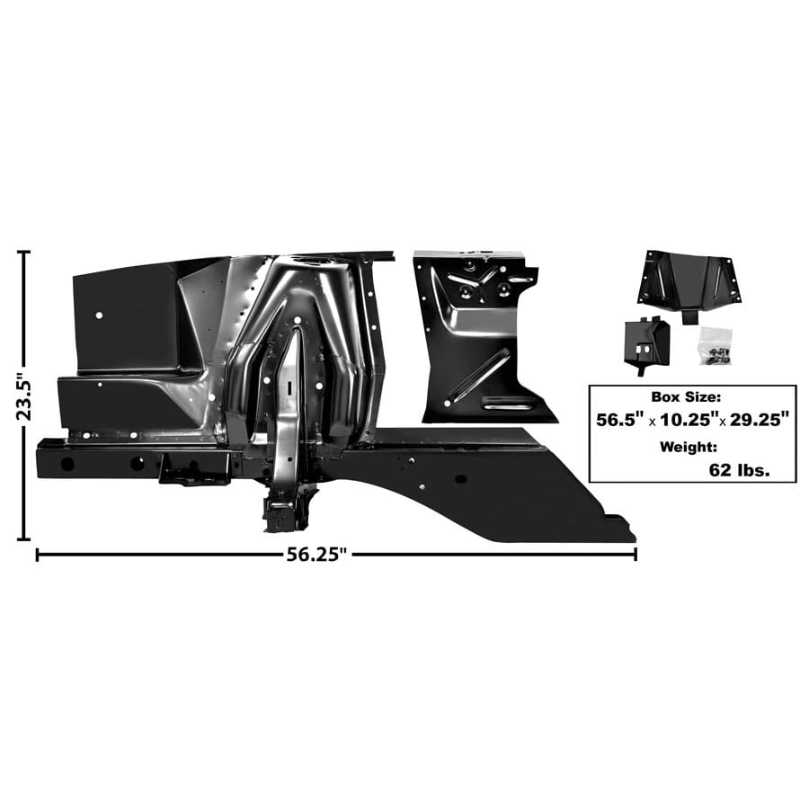 1967-1968 Ford Mustang Shock Tower and Apron Kit Passenger Side