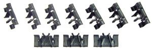 Labwork Leaf Spring Bracket Kit - 12pc Mounting Bolts & J-Clips For Classic Cars