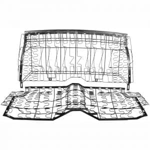 1967-1969 Chevy Camaro Rear Seat Spring Frame Set Coupe Standard