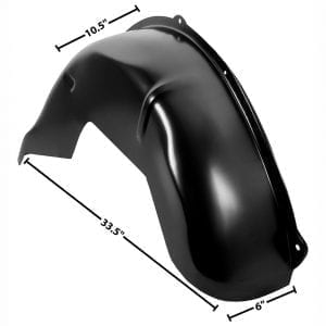 1967-1969 Chevy Camaro or Pontiac Firebird Wheelhouse Deep Tub 6" Inner Passenger Side (RH)