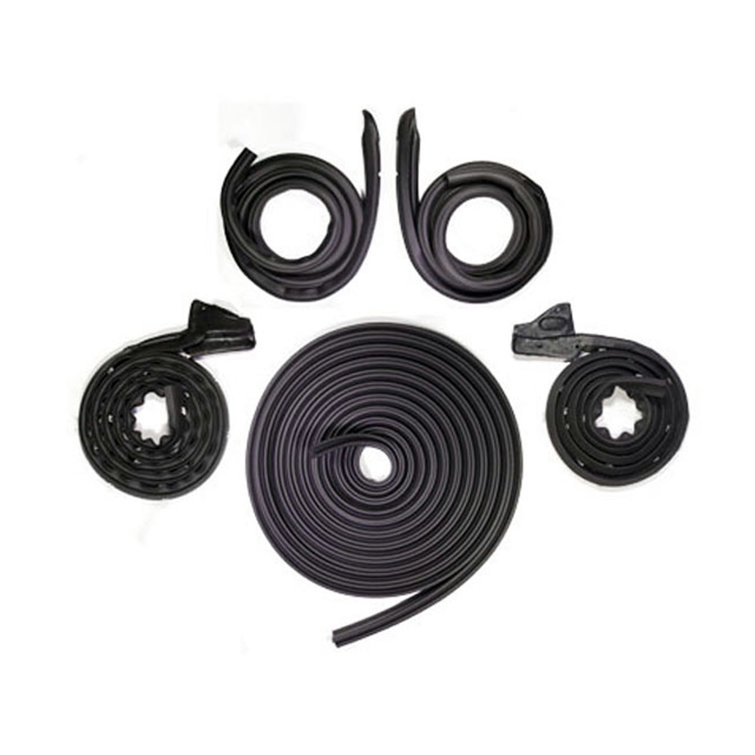 1967-1969 Plymouth Barracuda 2DR Notchback hardtop Body Seal 5pc kit-MMPRKB4005-114