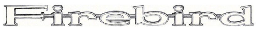 1967-1969 Pontiac Firebird Fender Emblem Firebird