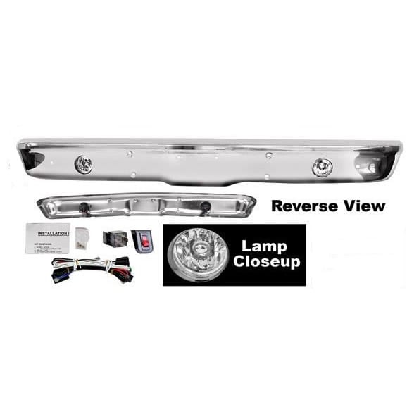 1967-1970 CHEVY-GMC PICKUP FRONT CHROME BUMPER with fog lights-0849-062