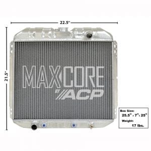 1967-1970 Ford Mustang Radiator Aluminum 3Row I6