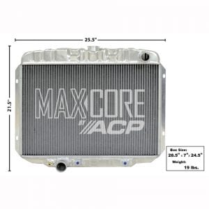 1967-1970 Ford Mustang Radiator Aluminum 3Row V8