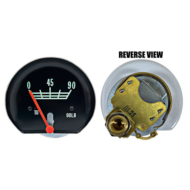 1967-1972 Chevrolet Pickup Truck Oil Pressure Gauge 0-90 lbs.-DYNG38