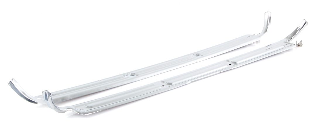 1967-1972 Chevrolet|GMC Blazer|Pickup Truck|Suburban|Jimmy Chrome Door Sill Plates w/o Bowtie Logo Driver or Passenger Side-AMD445-4067-P