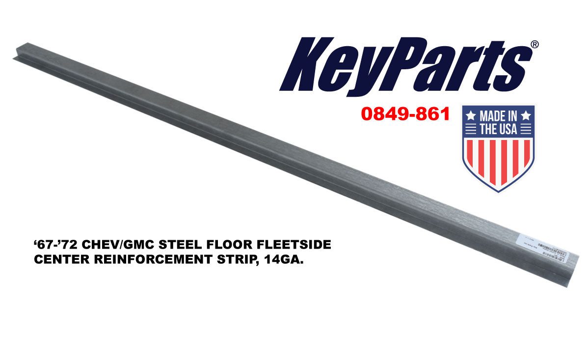 1967-1972 Chevrolet|GMC Pickup Truck Steel Floor Center Reinforcement Strip