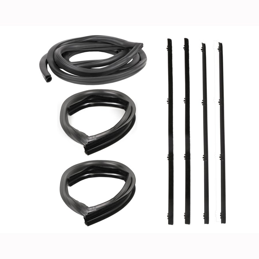 1967-1972 Chevrolet|GMC Suburban Door Weatherstrip Seal 9 PC Kit - Driver and Passenger