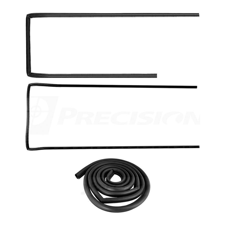 1967-1972 Chevrolet|GMC Suburban Push On Door Weatherstrip Seal 3 PC Kit - Driver and Passenger plus 3rd Door-DWK111267