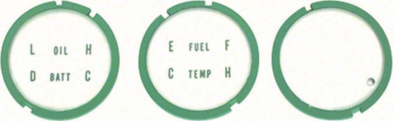1967 Chevrolet|Pontiac Camaro|Firebird Center Console Gauge Lens Kit