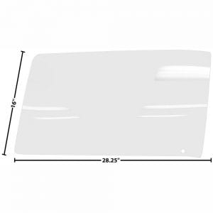 1967 Chevy Camaro or Pontiac Firebird Door Glass Driver Side (LH) Coupe or Convertible Clear