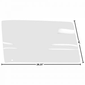 1967 Chevy Camaro or Pontiac Firebird Door Glass Passenger Side (RH) Coupe or Convertible Clear
