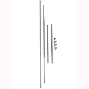 1967 Dodge|Plymouth Dart|Barracuda Glass Weatherstrip Chrome Lockstrip-WLSD690B