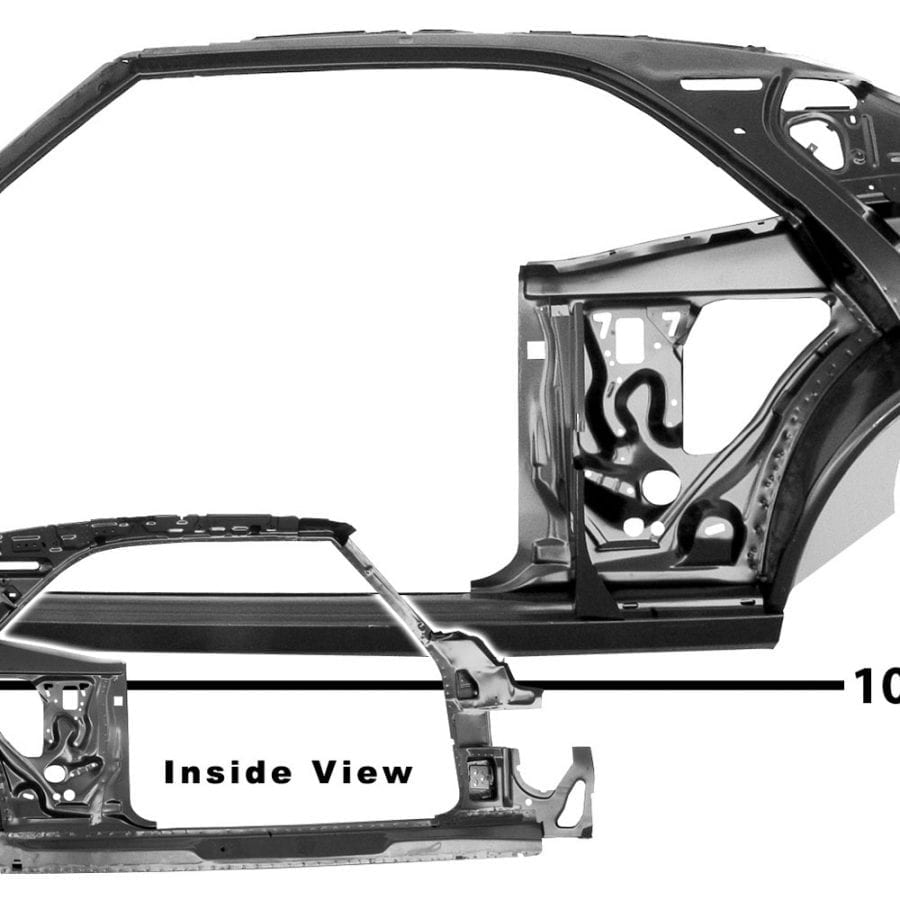 1967 Pontiac Firebird Quarter/Door Frame Assembly Driver Side (LH) Coupe