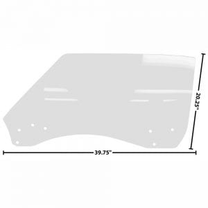 1968-1969 Chevy Camaro or Pontiac Firebird Door Glass Driver Side (LH) Coupe or Convertible Clear
