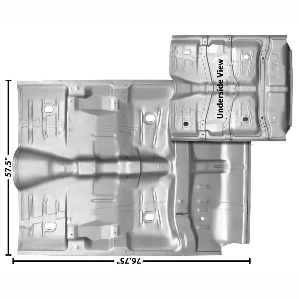1968-1969 Chevy El Camino Floor Pan Complete with Inner Rocker