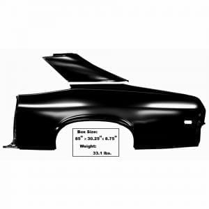 1968-1969 Chevy Nova Quarter Panel Full with Sail Driver Side (LH)