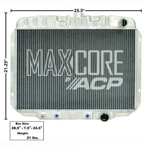 1968-1969 Ford Mustang Radiator Aluminum 2Row 250/302/351