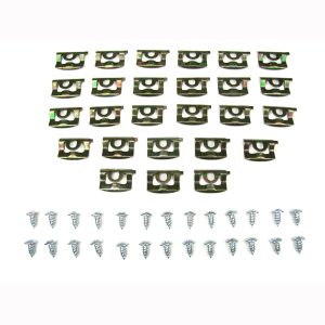 1968-1969 Plymouth Barracuda 2 Dr Fastback 52 PC Rear Window Molding Clip Kit-PCK-3847-68