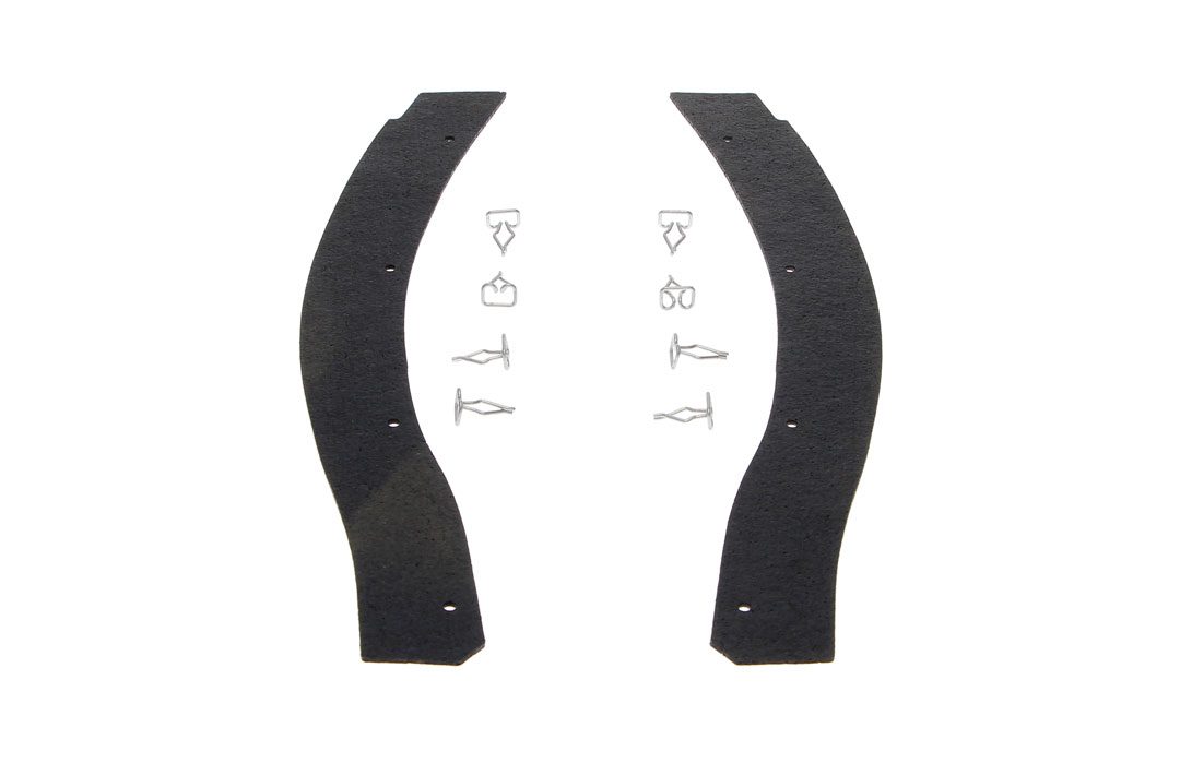 1968-1969 Plymouth Belvedere|GTX|Road Runner|Satellite Fender Splash Shield Seals Front w/Clips-FDCF-FSF3