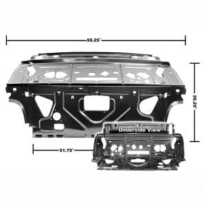 1968-1970 Chevy Chevelle Seat Rear Divider/Package Shelf EDP