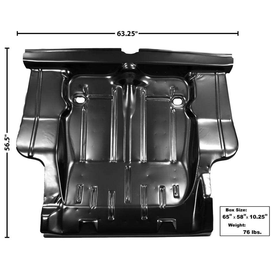 1968-1970 Chevy Nova Trunk Floor Complete with Braces