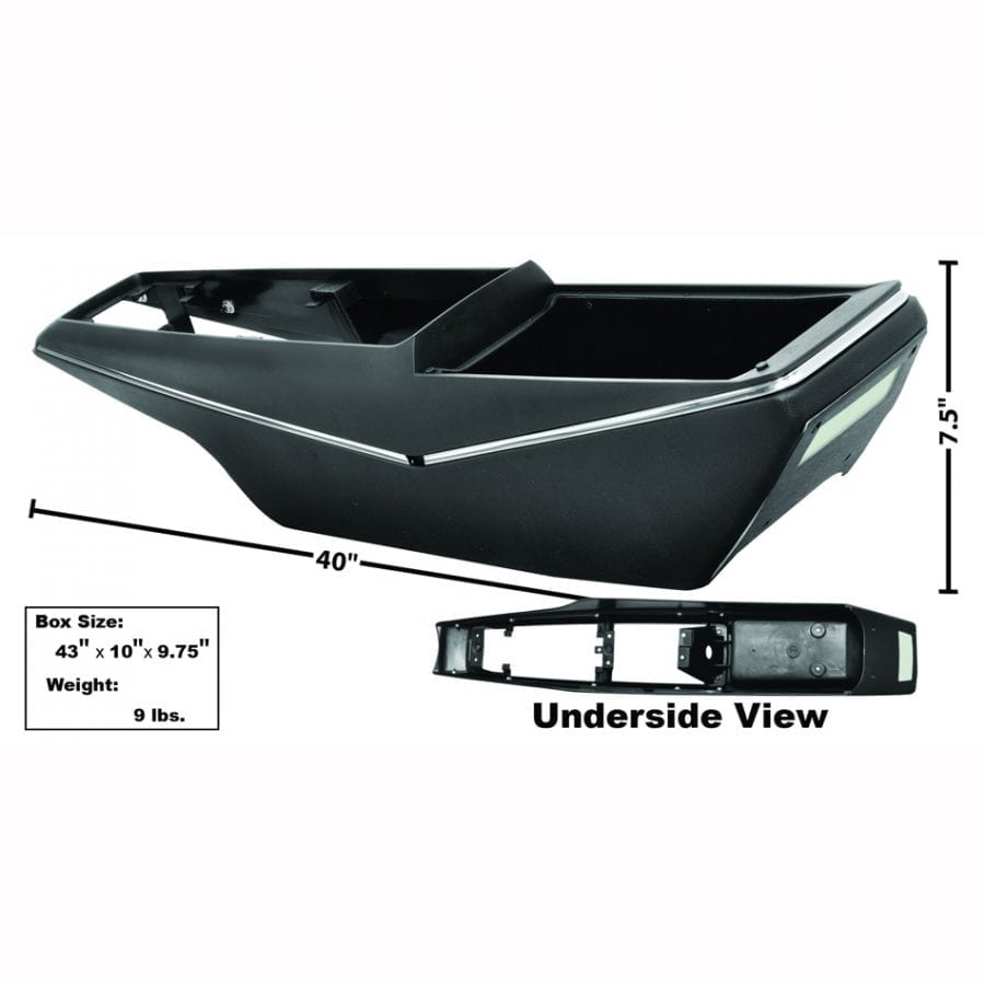 1968-1972 Chevy Chevelle Console Base with Trim and Light Panel