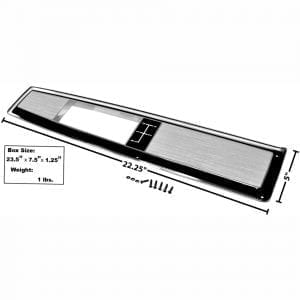 1968-1972 Chevy Chevelle Console Top Plate 4Spd