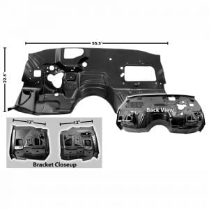 1968-1972 Chevy Chevelle Firewall Convertible