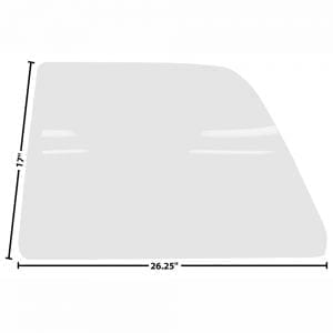 1968-1972 Chevy El Camino Door Glass Left Clear