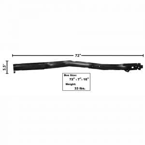 1968-1972 Chevy Nova Frame Rail Assembly Rear Passenger Side (RH)