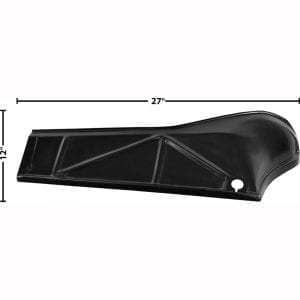 1968-1972 Chevy Nova Trunk Floor Extention Passenger Side (RH)