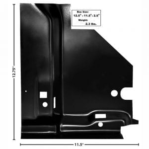 1968-1974 Chevy Nova Floor Brace Under Rr Seat Passenger Side (RH)