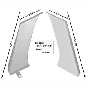 1968-1977 Ford Bronco Tank Filler Guard Pair