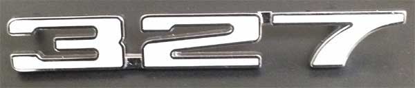 1968 Chevrolet Camaro Fender Emblem 327
