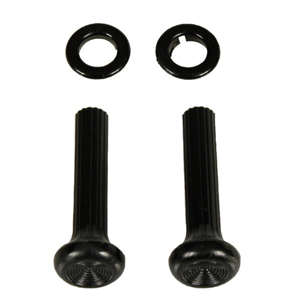 1968 Chevrolet|Pontiac Camaro|Firebird Dash Side Vent Pull Knobs/Black Ferrules Kit