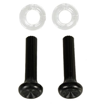 1968 Chevrolet|Pontiac Camaro|Firebird Dash Side Vent Pull Knobs/Black Ferrules Kit